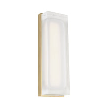 Load image into Gallery viewer, Milley LED Wall Light in Natural Brass (13-Inch).
