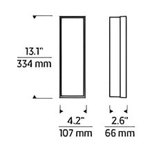 Load image into Gallery viewer, Milley LED Wall Light - line drawing.