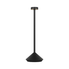 Load image into Gallery viewer, Moneta LED Table Lamp in Black (Large).