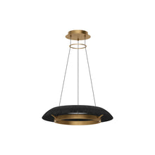 Load image into Gallery viewer, Noa LED Chandelier in Hand Rubbed Antique Brass/Washed Black (Small).