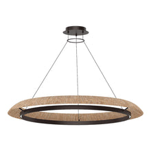 Load image into Gallery viewer, Noa LED Chandelier in Bronze/Natural (X-Large).