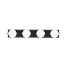 Load image into Gallery viewer, Orbel Bath Vanity Light in Matte Black (4-Light).