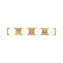Load image into Gallery viewer, Orbel Bath Vanity Light in Natural Brass (4-Light).