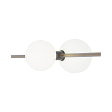 Load image into Gallery viewer, Orbs LED Wall Light in Antique Bronze (Horizontal).