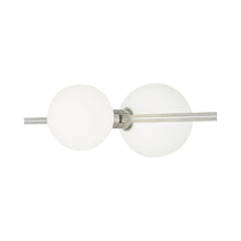 Load image into Gallery viewer, Orbs LED Wall Light in Satin Nickel (Horizontal).