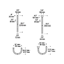 Load image into Gallery viewer, Perle LED Chandelier - line drawing.
