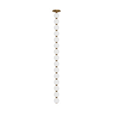 Load image into Gallery viewer, Perle LED Pendant Light in Natural Brass (51.6-Inch).