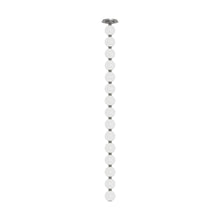 Load image into Gallery viewer, Perle LED Pendant Light in Polished Nickel (51.6-Inch).