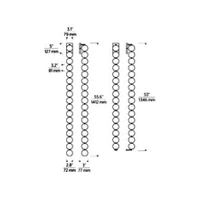 Load image into Gallery viewer, Perle LED Wall Light - line drawing.