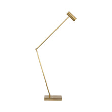 Load image into Gallery viewer, Ponte LED Table Lamp in Hand Rubbed Antique Brass.