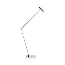 Load image into Gallery viewer, Ponte LED Table Lamp in Polished Nickel.