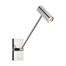 Load image into Gallery viewer, Ponte LED Task Wall Light in Polished Nickel (Small).