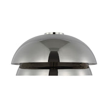 Load image into Gallery viewer, Shanti LED Flush Mount Ceiling Light in Polished Nickel.