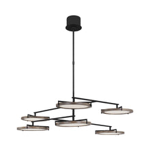 Load image into Gallery viewer, Shuffle LED Chandelier in Nightshade Black (Large).