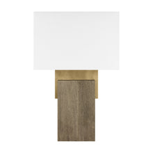 Load image into Gallery viewer, Slab Table Lamp in Natural Brass (Large).