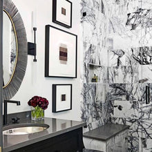 Load image into Gallery viewer, Spur LED Wall Light in bathroom.