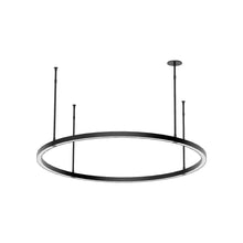 Load image into Gallery viewer, Stagger LED Chandelier in Nightshade Black (Large).