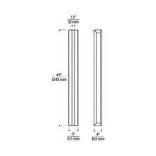 Load image into Gallery viewer, Stagger Outdoor LED Wall Light - line drawing.