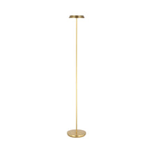Load image into Gallery viewer, Tepa LED Floor Lamp in Hand Rubbed Antique Brass.