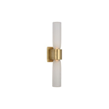 Load image into Gallery viewer, Volver Double LED Wall Light in Detail.