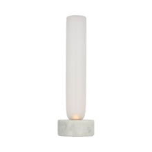 Load image into Gallery viewer, Volver LED Table Lamp in White Marble (14.9-Inch).
