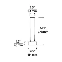 Load image into Gallery viewer, Volver LED Table Lamp - line drawing.