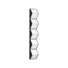 Load image into Gallery viewer, Zig Zag LED Wall Light in Nightshade Black (X-Large).