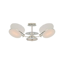 Load image into Gallery viewer, Osiris Asymmetric Semi Flush Mount Ceiling Light in Polished Nickel (Medium).