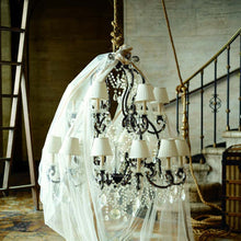 Load image into Gallery viewer, Adrianna Chandelier in living room.