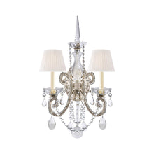 Load image into Gallery viewer, Adrianna Wall Light in Antique Silver Leaf.