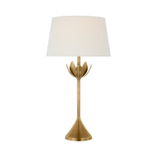 Load image into Gallery viewer, Alberto Table Lamp in Round/Antique-Burnished Brass.
