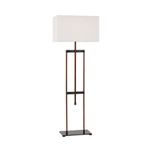 Load image into Gallery viewer, Alda Floor Lamp in Bronze/Dark Walnut.