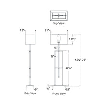 Load image into Gallery viewer, Alda Floor Lamp - line drawing.