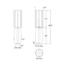 Load image into Gallery viewer, Alessio Floor Lamp - line drawing.