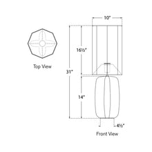 Load image into Gallery viewer, Alessio Table Lamp - line drawing.