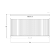 Load image into Gallery viewer, Allen Flush Mount Ceiling Light - line drawing.