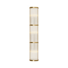 Load image into Gallery viewer, Allen Linear Bath Wall Light in Natural Brass (Large).