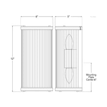 Load image into Gallery viewer, Allen Linear Bath Wall Light - line drawing.