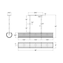 Load image into Gallery viewer, Allen Pendant Light - line drawing.