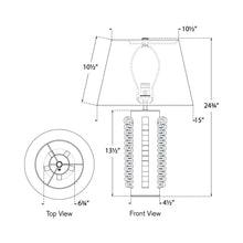 Load image into Gallery viewer, Amandine Table Lamp - line drawing.
