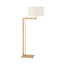 Load image into Gallery viewer, Amell Floor Lamp in Antique-Burnished Brass.