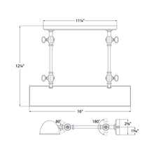 Load image into Gallery viewer, Anette Picture Light - line drawing.