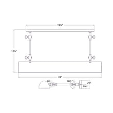Load image into Gallery viewer, Anette Picture Light - line drawing.