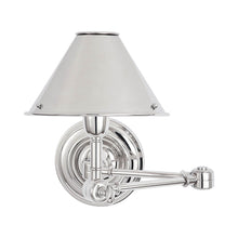 Load image into Gallery viewer, Anette Swing Arm Wall Light in Polished Nickel.