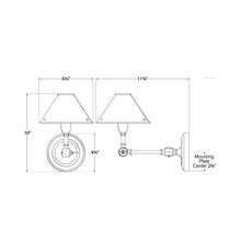Load image into Gallery viewer, Anette Wall Light - line drawing.