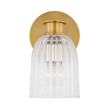 Load image into Gallery viewer, Asalea Bath Vanity Light in Hand-Rubbed Antique Brass (1-Light).