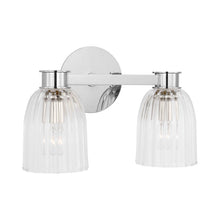 Load image into Gallery viewer, Asalea Bath Vanity Light in Polished Nickel (2-Light).