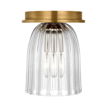 Load image into Gallery viewer, Asalea Flush Mount Ceiling Light in Hand-Rubbed Antique Brass (6.5-Inch).
