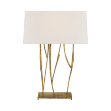 Load image into Gallery viewer, Aspen Table Lamp in Gilded Iron.