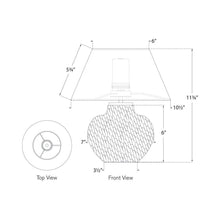 Load image into Gallery viewer, Avedon LED Table Lamp - line drawing.